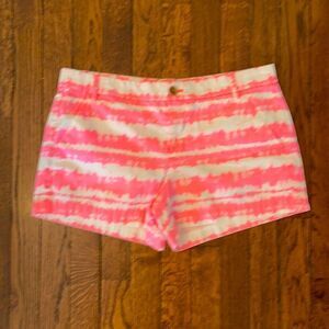 Gap Sz 8 Neon Hot Pink & White 💯 Cotton Shorts